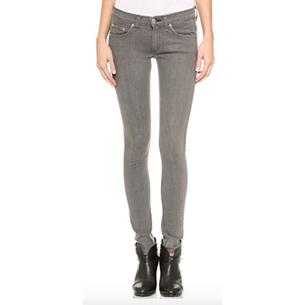 Rag & Bone/JEAN The Skinny Jeans in Dark Iron